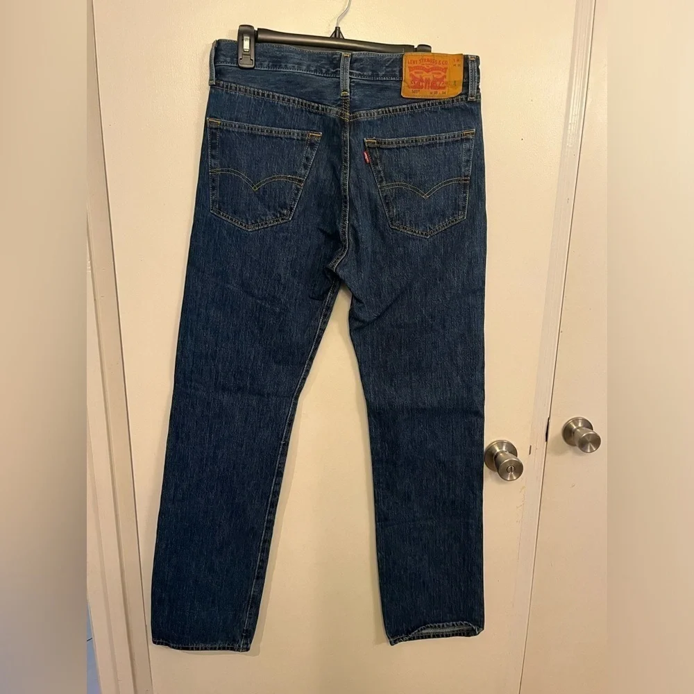 Levi's 501 Classic Blue Jeans, mens, size 33 x 34